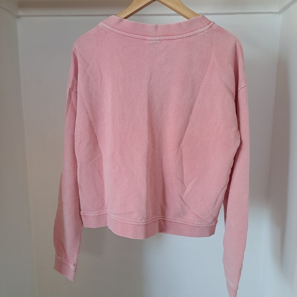 Bench | Coral pink raised embroidered logo crew neck sweater - Picture 6 of 12